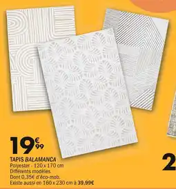 La Foir'Fouille Tapis balamanca offre