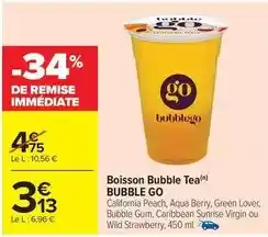 Auchan Teisseire - fruit shoot offre