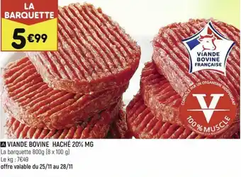 Leader Price Viande Bovine haché 20% offre