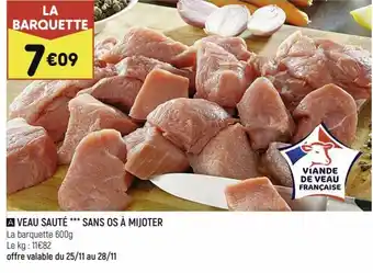 Veau Sauté sans os à mijoter