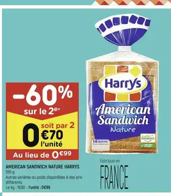 American Sandwich Nature Harrys