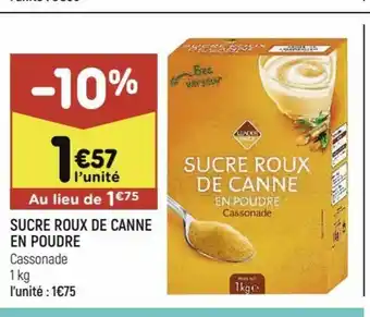 Sucre Roux De Canne En Poudre