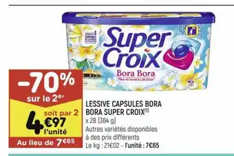 Lessive Capsules Bora Bora Super Croix