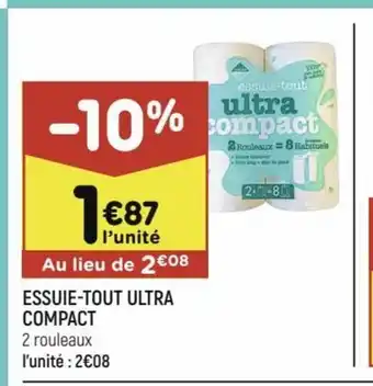 Leader Price Essuie-Tout Ultra Compact offre