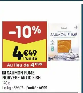 Leader Price Saumon Fume Norvege Artic Fish offre