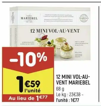 12 Mini Vol-Au- Vent Mariebel