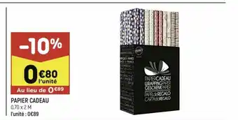 Leader Price Papier Cadeau offre