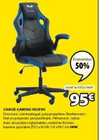 JYSK Chaise Gaming Vojens offre