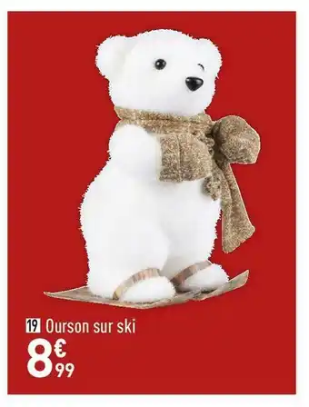 Ourson sur ski