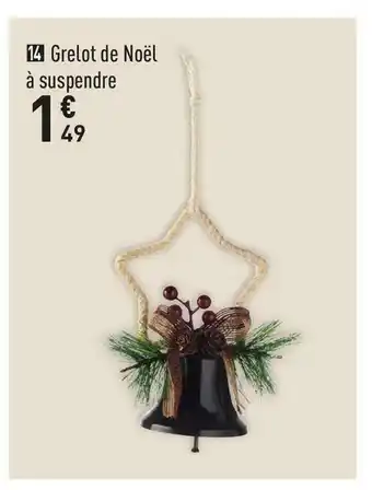 Grelot de noël à suspendre