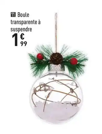 Boule transparente Ă suspendre