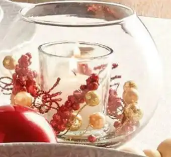 Bougie boule en verre