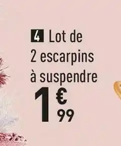 lot de 2 escarpins à suspendre