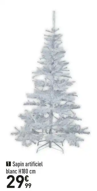 Sapin artificiel blanc elégant
