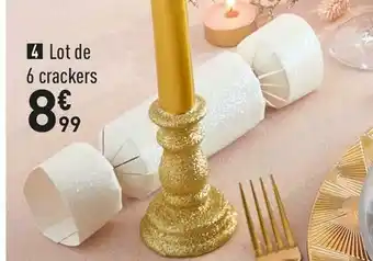 Conforama Lot de 6 crackers offre