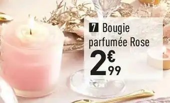 Bougie parfumee rose