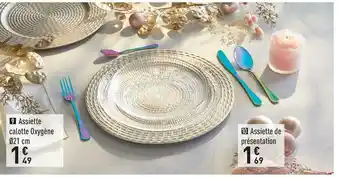 Assiette de calotte oxygène