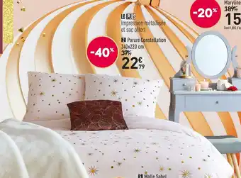 Conforama Parure constellation 240x220 cm offre