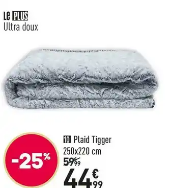 Conforama Plaid tigger 2 250 x 220 cm offre