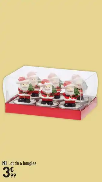 Conforama Lot de 6 bougies offre