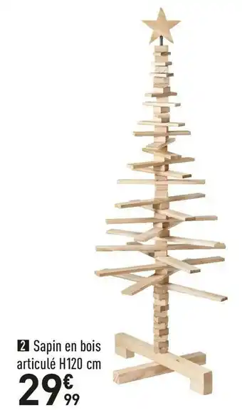 Conforama Sapin en bois articule offre