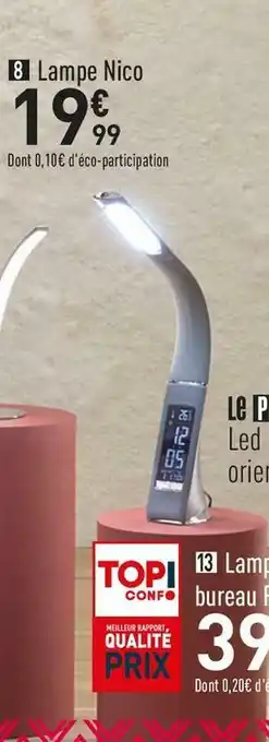 Conforama Lampe nico offre