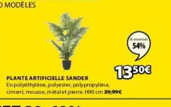 JYSK Plante Artificielle Sander offre