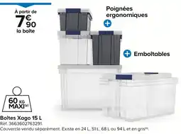 Castorama Boîtes Xago 15 L offre