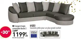 Boréal canapé d'angle convertible 2