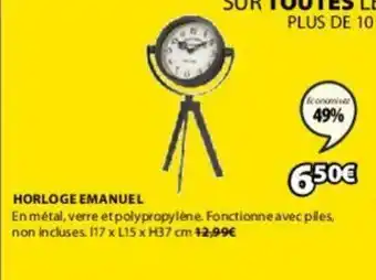 JYSK Horloge Emanuel offre