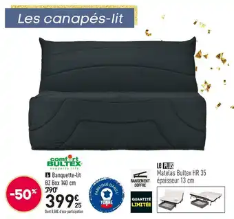 Conforama Comfort bultex banquette-lit bz box offre