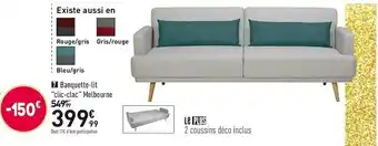 Conforama Banquette-lit "clic-clac" melbourne offre