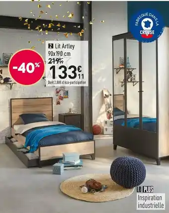 Conforama Chambre artley offre