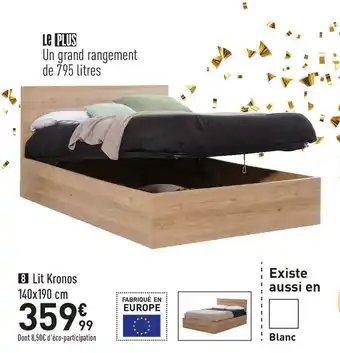 Conforama Lit coffre 140 kronos offre