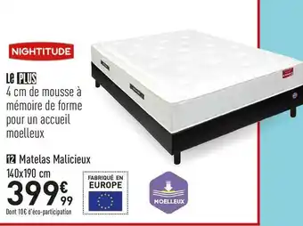 Conforama Matelas ressorts ensachés malicieux offre