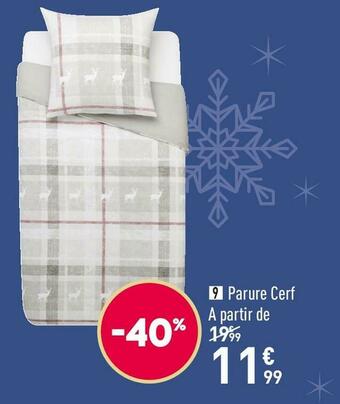 Conforama Parure cerf offre