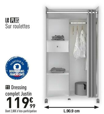 Conforama Dressing complet justin offre