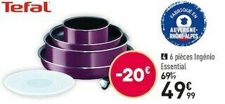 Tefal 6 pièces ingenio essentia