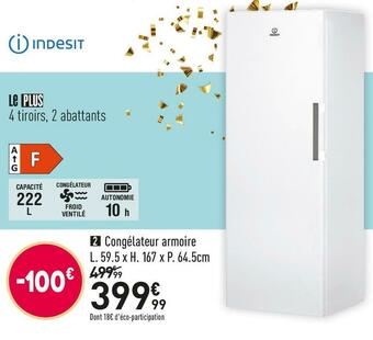 Conforama Indesit  congélateur ui6f1tw offre