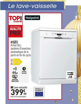 Conforama Hotpoint lave-vaisselle hcfc3b+34w offre
