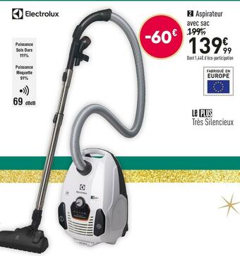 Conforama Electrolux aspirateur avec sac esp74iw offre