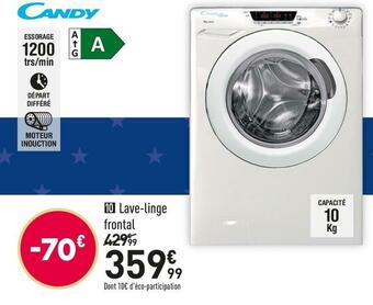 Conforama Candy lave-linge frontal offre