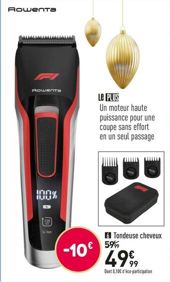 Rowenta tondeuse cheveux rowenta tn524mf0