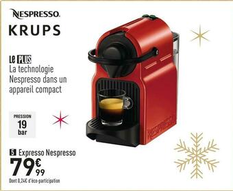 Conforama Nespresso expresso portionnée krups yy1531fd offre