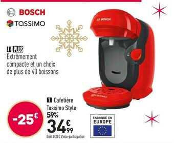 Conforama Bosch cafetière tassimo style tas1103 offre