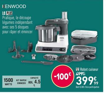 Kenwood robot cuiseur ccl405wh