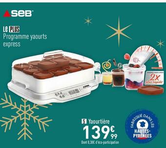 Conforama Seb yaourtière yg661a00 offre