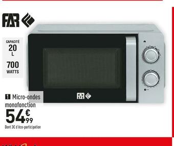 Conforama Micro-ondes monofonction far mom20s offre
