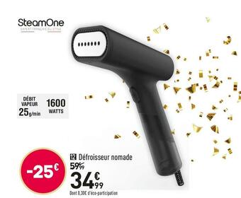 Conforama Steamone defroisseur nomade steamone eudtc75b offre