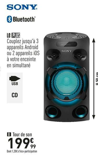Sony tour de son mhc-v02